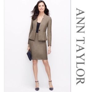 Ann Taylor Taupe Suit Skirt